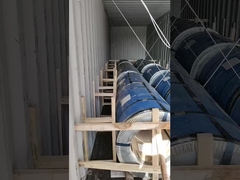 200/300/400/600 serie roestvrijstalen spoelband met gespleten rand/molenrand voor verpakking